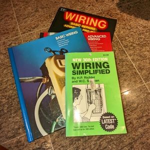 Technical Books on Wiring (4), 2 Time Life, 1 Creative Homeowner Press EUC